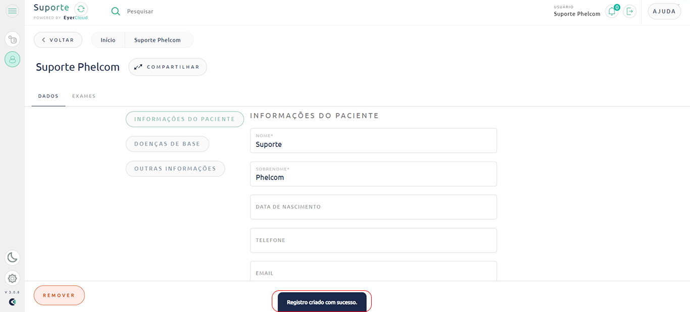 Help Criar Pacient 03
