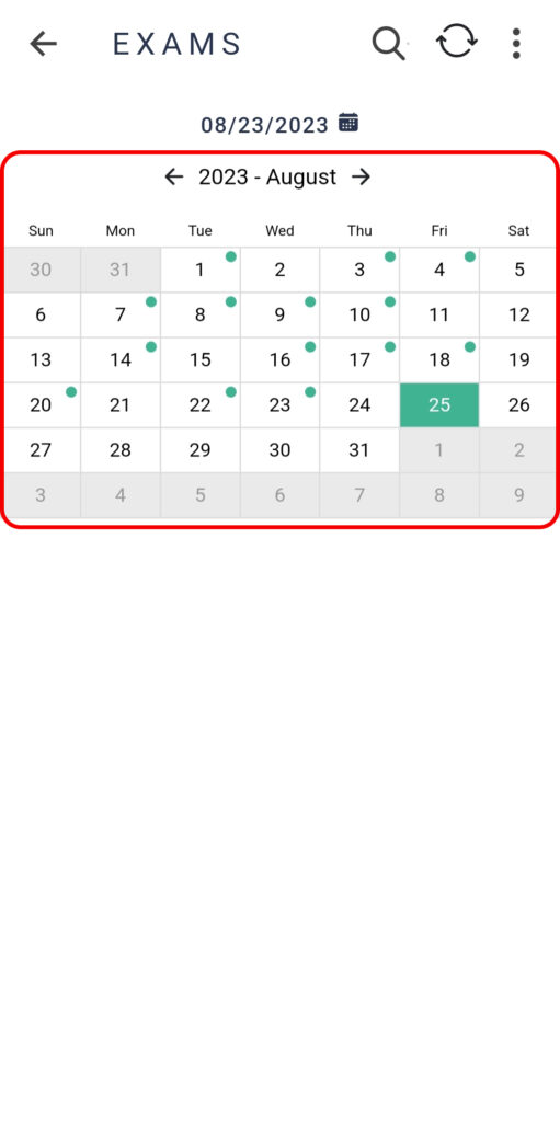Faq How To Search An Exam By Date 03